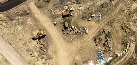 aerial mapping of construction sites with drone