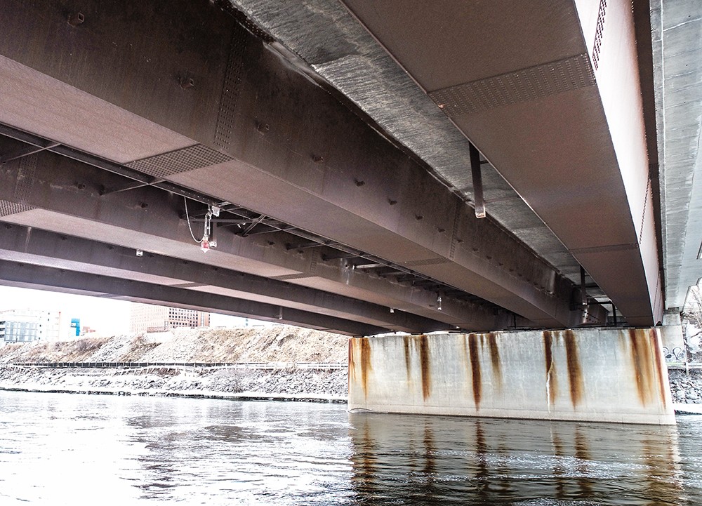 under bridge inspection using drones
