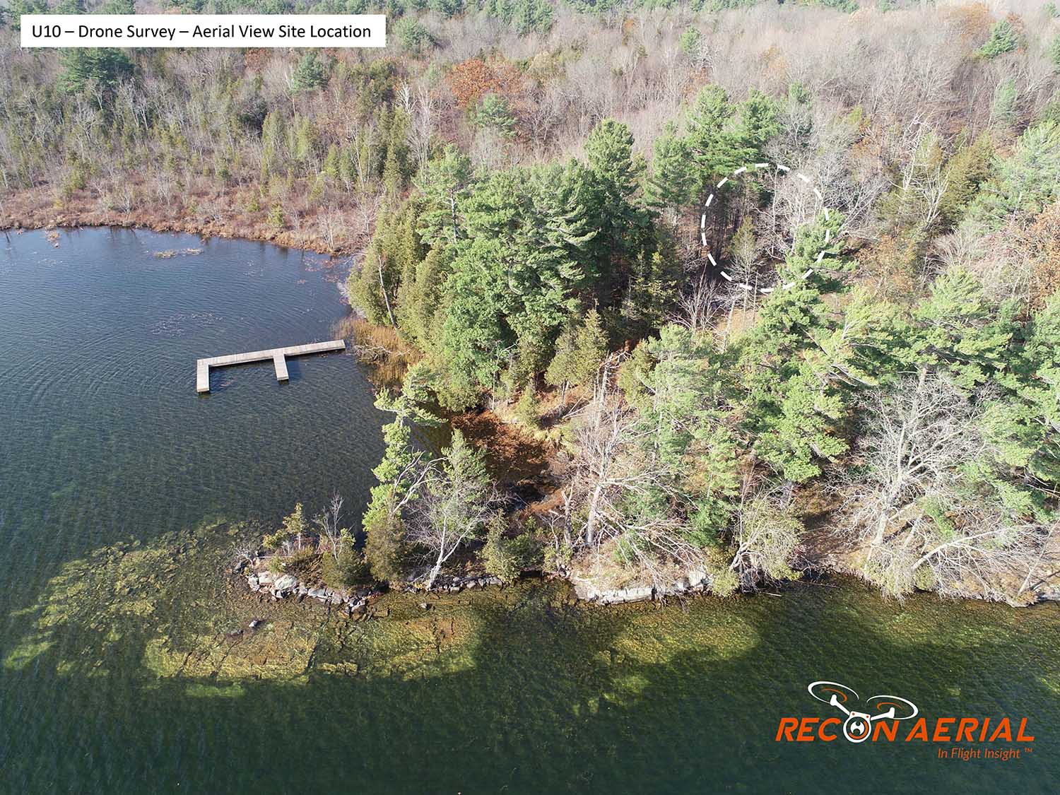 drone survey for waterfront house development