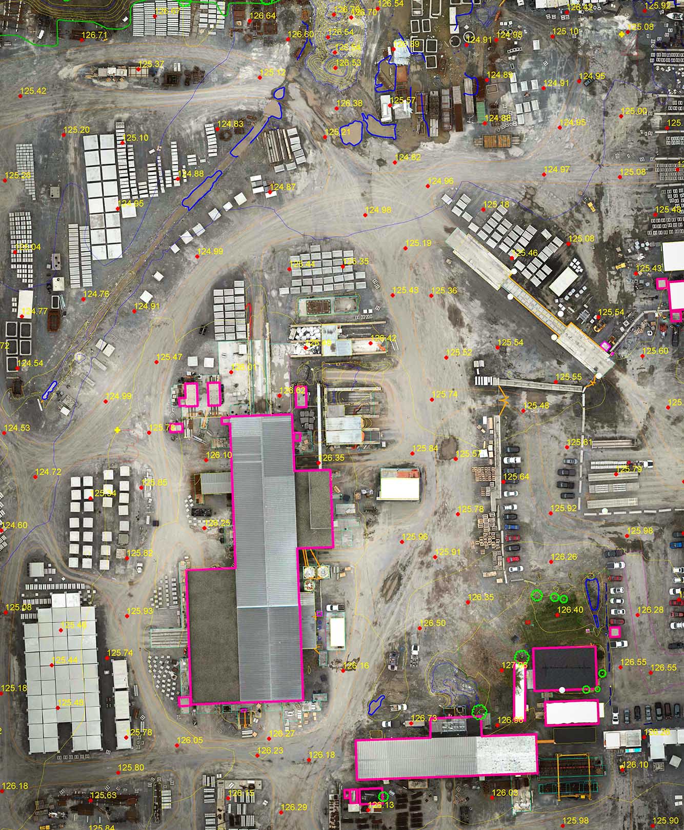 drone mapping and surveying services and line work from drone data