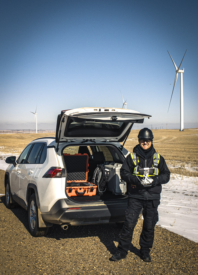 drone wind turbine blade inspections services company