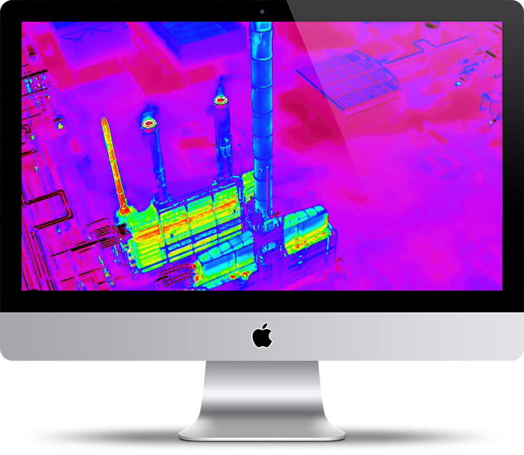 thermal drone flare stack inspection services