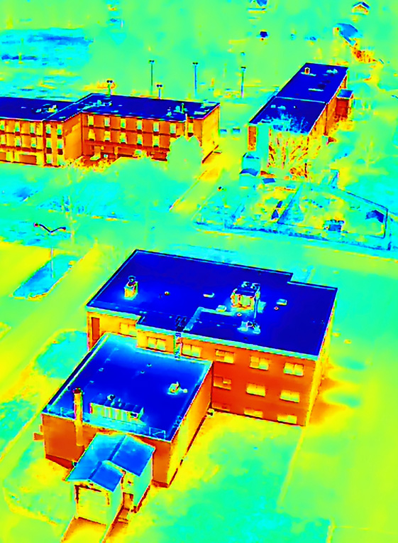 thermal drone roof inspection services