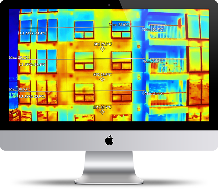 thermal facade inspection by drone
