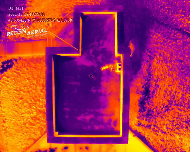 thermal imaging by drone for roof leaks